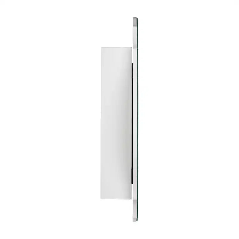 Mobiletto specchiera 20 in. L x 30 in. H a superficie con montaggio a incasso, senza cornice, a specchio irregolare ad arco, con bordo smussato, novità/specialità