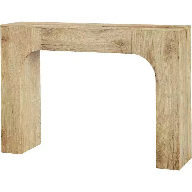 Tavolo Consolle, Tavolino Rettangolare in Legno Dietro il Divano, Tavolo d'Ingresso Industriale per Foyer e Corridoio, Tavolo d'Ingresso Stile Rustico