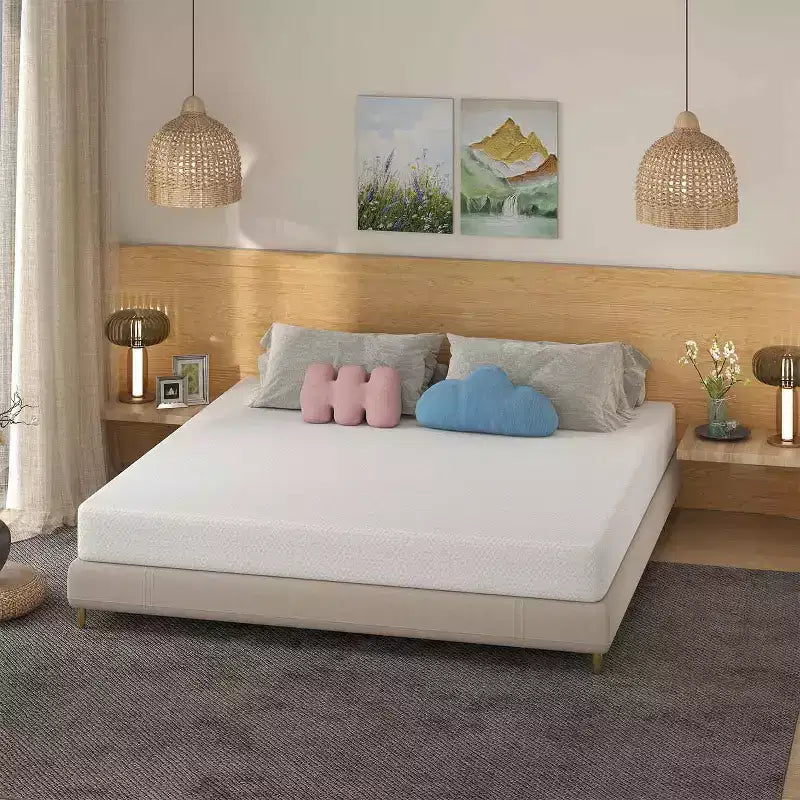 Materasso da 8 pollici in memory foam di carbone di bambù, rigidità media, certificato CertiPUR-US