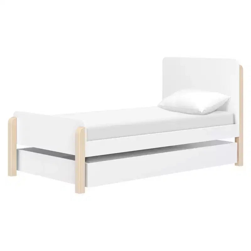 Letto singolo TipToe - Bianco e Naturale decapato