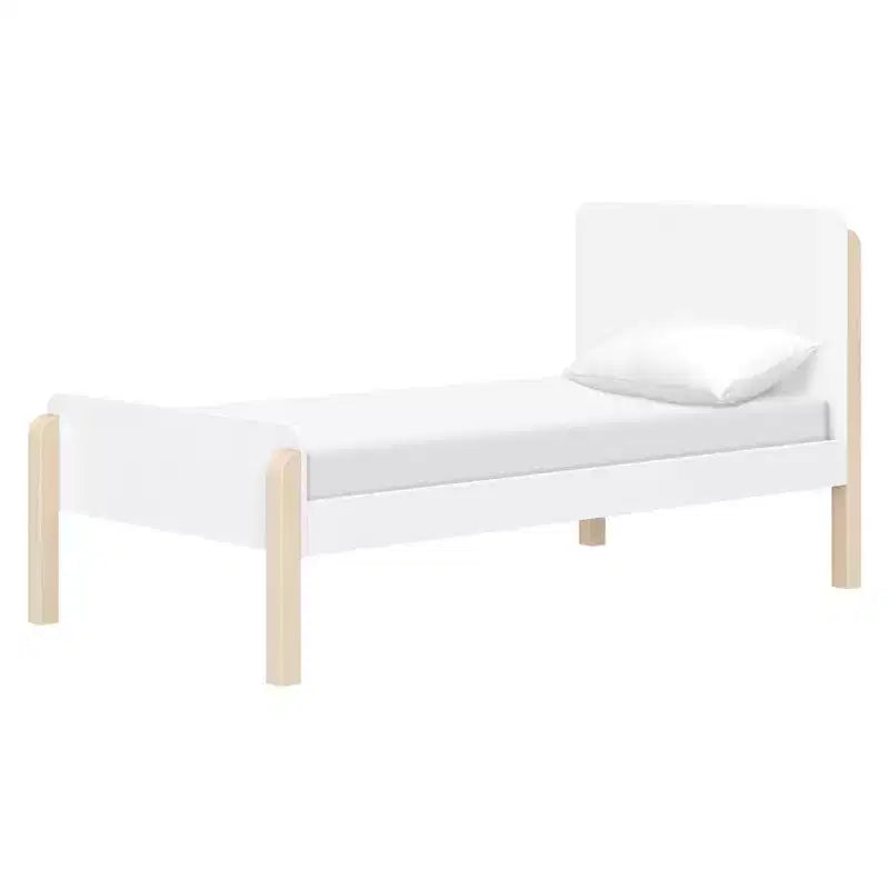 Letto singolo TipToe - Bianco e Naturale decapato