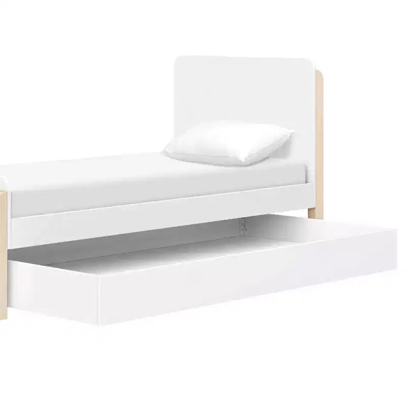 Letto singolo TipToe - Bianco e Naturale decapato
