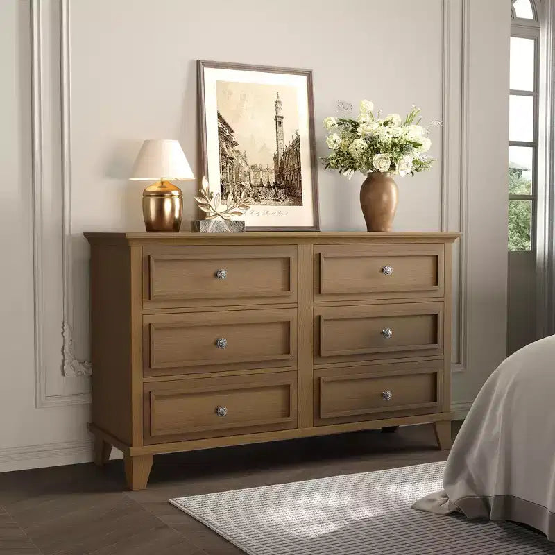 Comò a 3/6/7 cassetti, cassettiera in legno con squisiti manici in metallo, cassettiera dal design moderno per camera da letto, soggiorno, ingresso