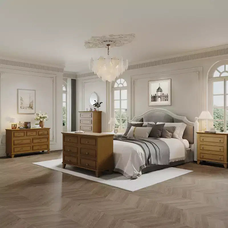 Comò a 3/6/7 cassetti, cassettiera in legno con squisiti manici in metallo, cassettiera dal design moderno per camera da letto, soggiorno, ingresso