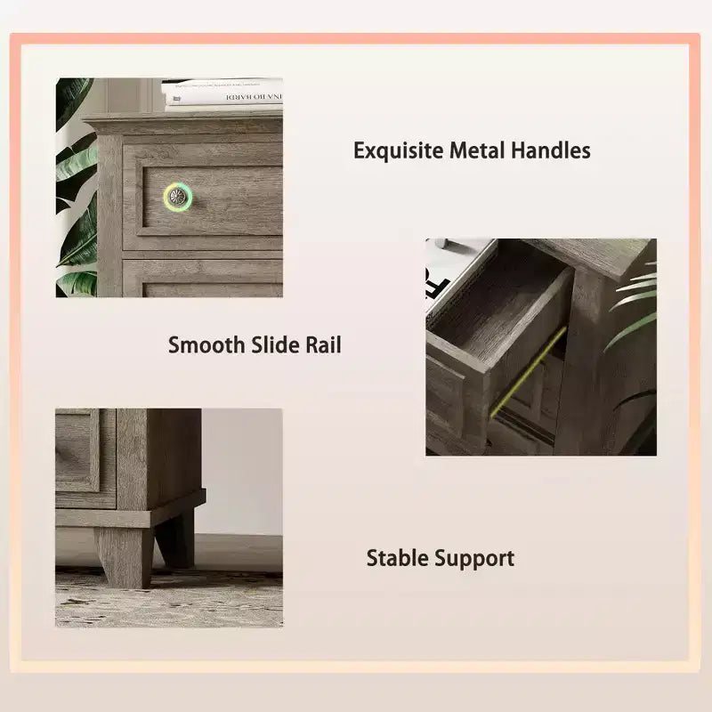 Comò a 3/6/7 cassetti, cassettiera in legno con squisiti manici in metallo, cassettiera dal design moderno per camera da letto, soggiorno, ingresso