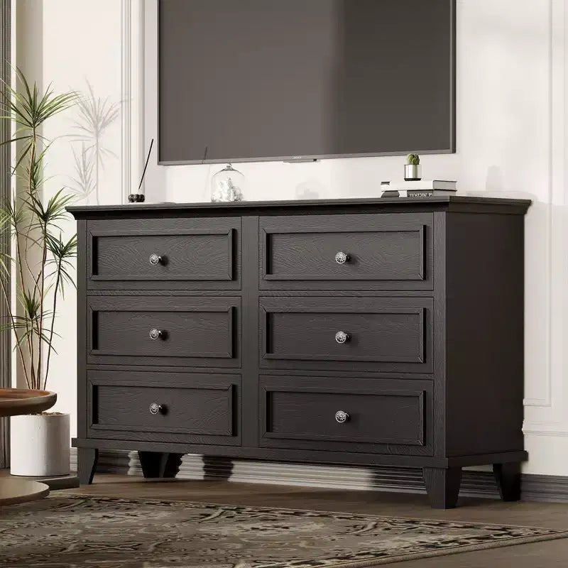 Comò a 3/6/7 cassetti, cassettiera in legno con squisiti manici in metallo, cassettiera dal design moderno per camera da letto, soggiorno, ingresso