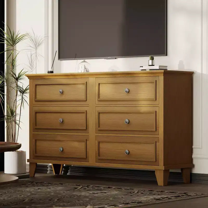 Comò a 3/6/7 cassetti, cassettiera in legno con squisiti manici in metallo, cassettiera dal design moderno per camera da letto, soggiorno, ingresso