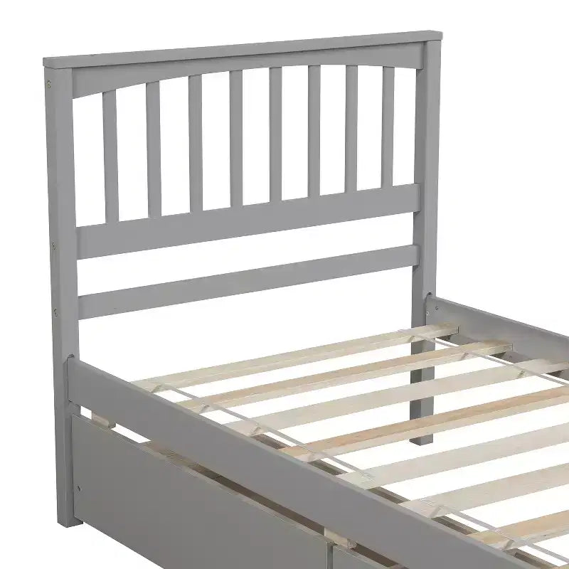 Letto a piattaforma a una piazza con 2 cassetti per camera da letto e camera degli ospiti