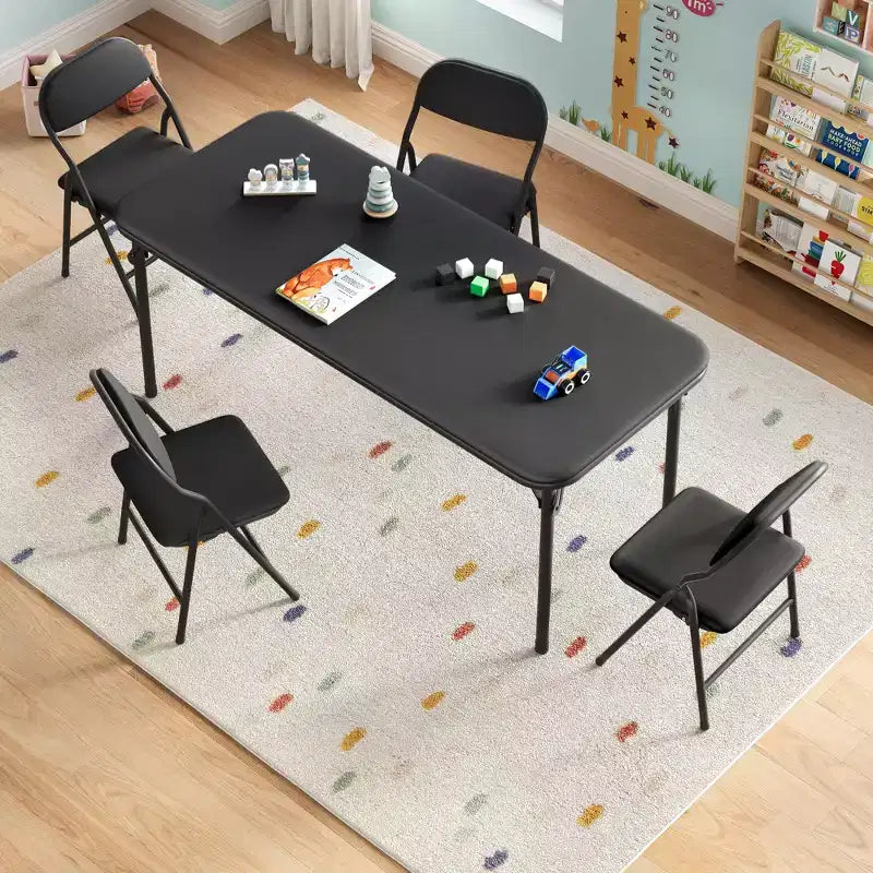 Tavolino Pieghevole per Bambini Solo per Attività, Tavolo da Gioco per Imparare e Fare Lavoretti in Sala Giochi, Aula