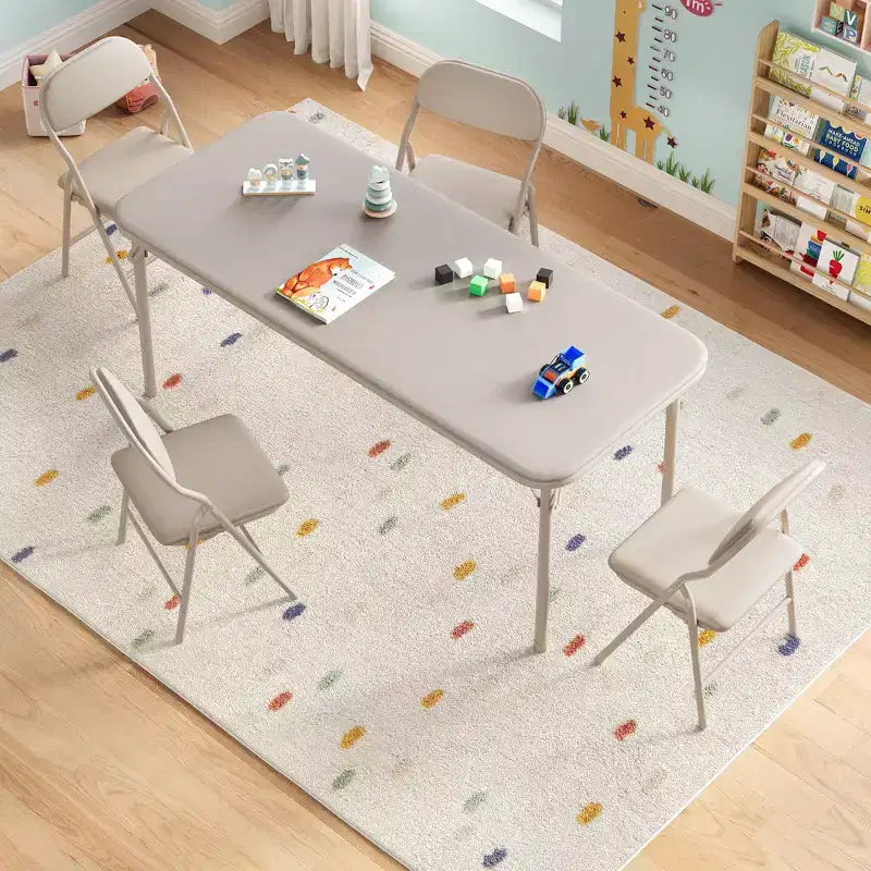 Tavolino Pieghevole per Bambini Solo per Attività, Tavolo da Gioco per Imparare e Fare Lavoretti in Sala Giochi, Aula