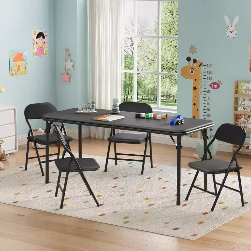 Tavolino Pieghevole per Bambini Solo per Attività, Tavolo da Gioco per Imparare e Fare Lavoretti in Sala Giochi, Aula