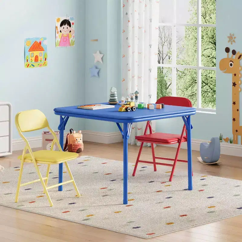 Set Tavolo e Sedie Pieghevoli, Set Tavolo e Sedie per Bambini e Bambine per Sala da Pranzo, Asilo Nido, Aule