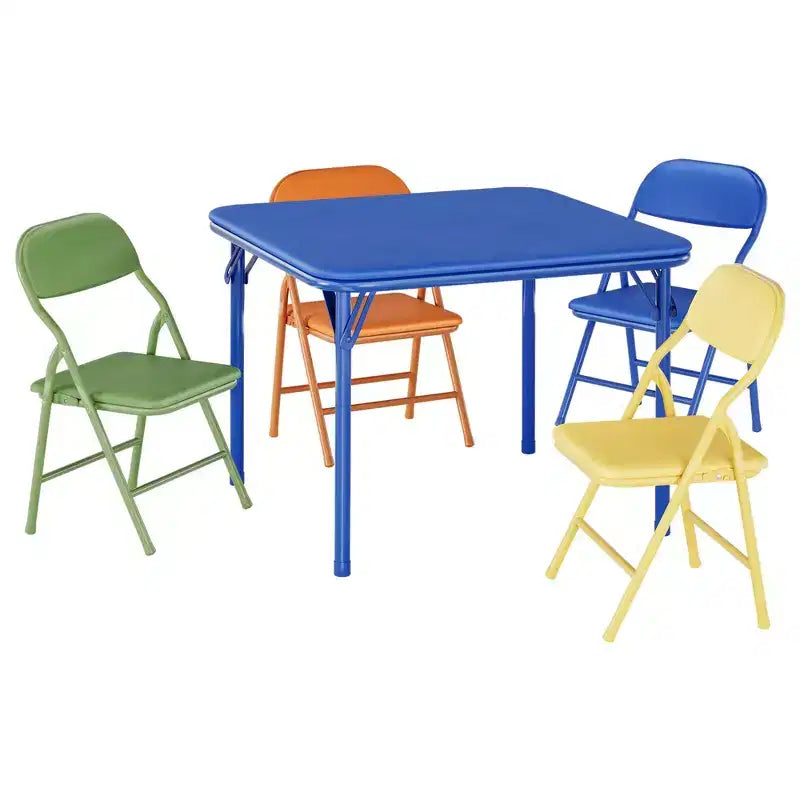 Set Tavolo e Sedie Pieghevoli, Set Tavolo e Sedie per Bambini e Bambine per Sala da Pranzo, Asilo Nido, Aule