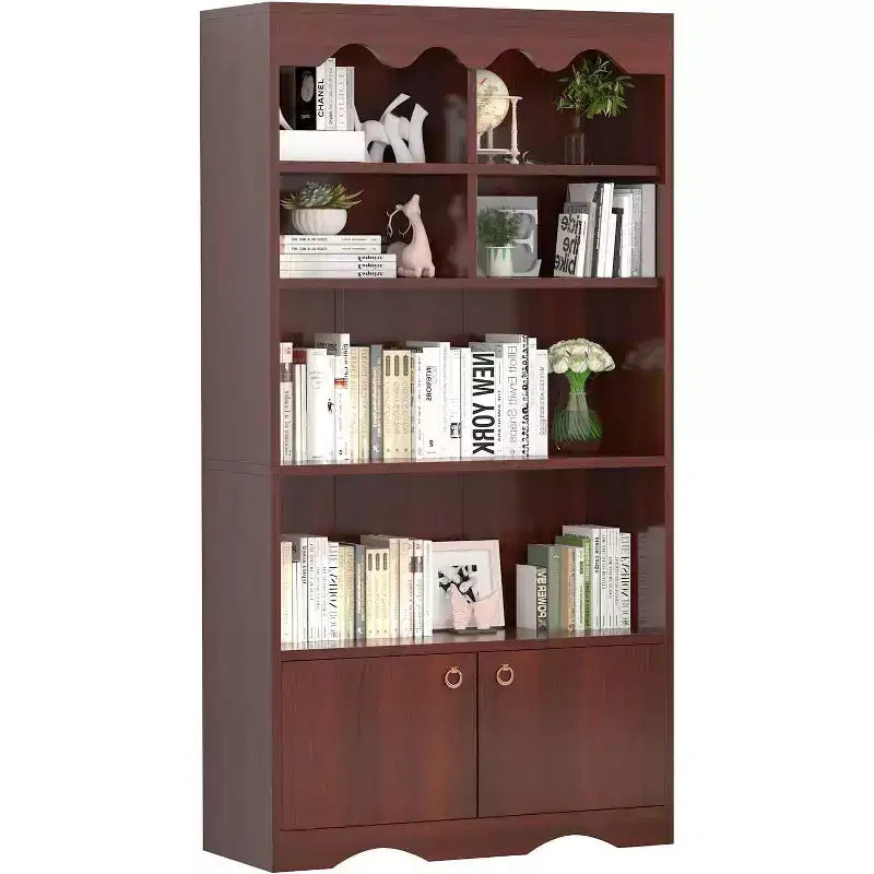 Libreria a 5 Ripiani in Legno, Scaffale per Esposizione Alto 160 cm, Libreria Autoportante, per Casa, Ufficio, Studio, Cucina